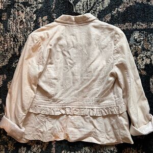 Daughters of the Liberation (Anthropologie) tan blazer/jacket, size M